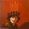 Hommage an Rembrandt Acryl auf Leinwand 20x20 cm